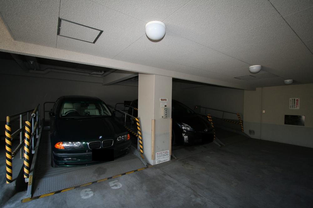 Parking lot. Common areas