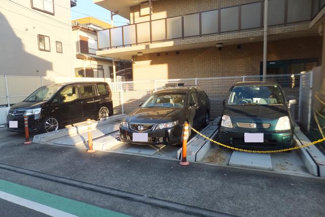 Parking lot. Common areas