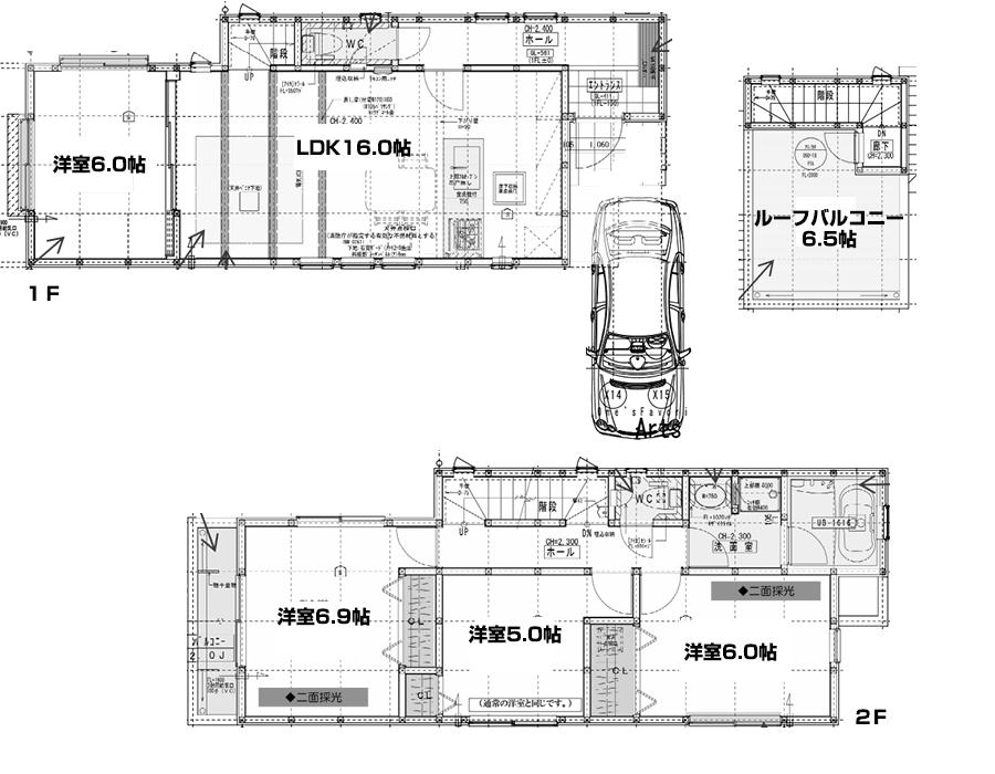 Floor plan. (C), Price 37,958,000 yen, 4LDK, Land area 92.69 sq m , Building area 97.28 sq m