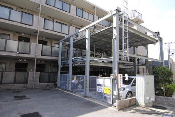 Parking lot. Common areas