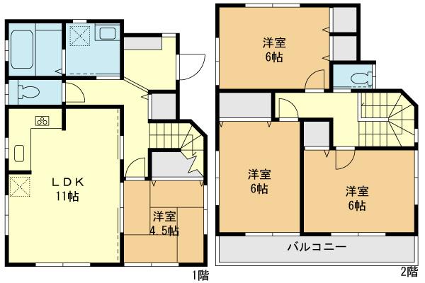 Floor plan. (12 Building), Price 38,400,000 yen, 4LDK, Land area 125.86 sq m , Building area 87.15 sq m
