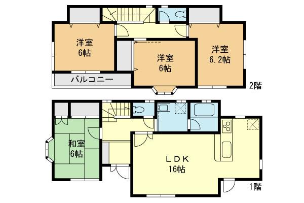 Floor plan. (B Building), Price 40,800,000 yen, 4LDK, Land area 113.27 sq m , Building area 98.12 sq m