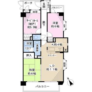 Floor plan. 2LDK + S (storeroom), Price 27,900,000 yen, Occupied area 70.53 sq m , Balcony area 9.61 sq m floor plan