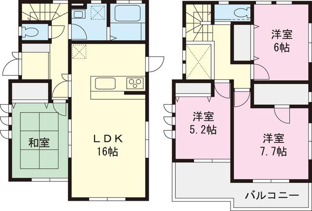 Floor plan. 46 million yen, 4LDK, Land area 125.16 sq m , Building area 99.36 sq m