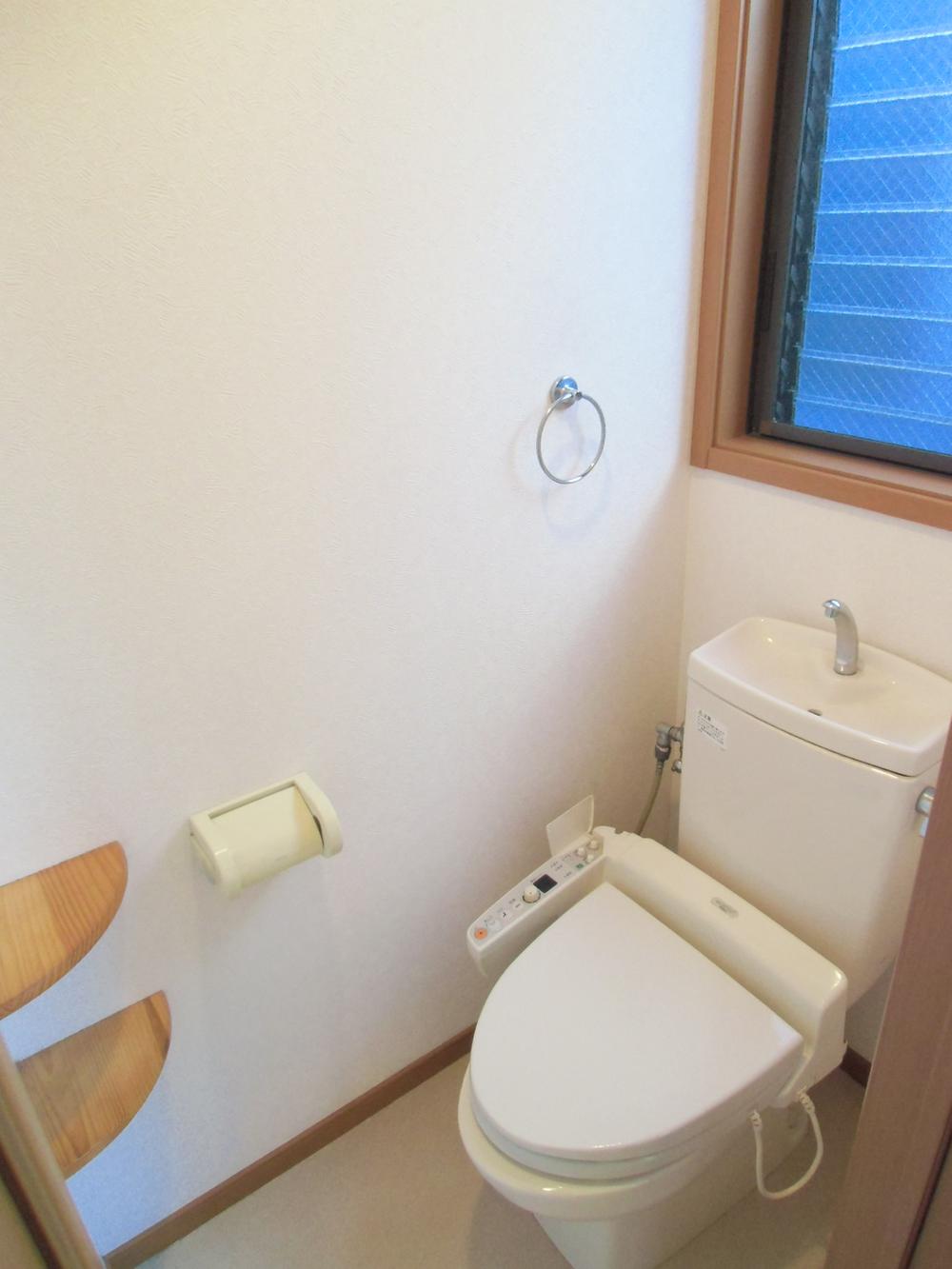 Toilet. With bidet in the first and second floors of both