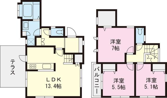 Floor plan. 31,800,000 yen, 3LDK, Land area 99.76 sq m , Building area 79.08 sq m