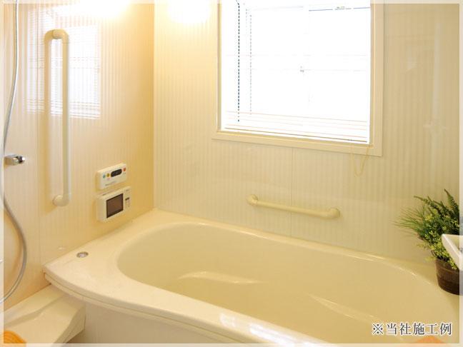 Bathroom.  [Our condominium construction cases / bathroom] As sofa ottoman to sit and relax a little bit up the foot, It has become a bathtub that can comfortably bathe.