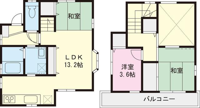 Floor plan. 24,800,000 yen, 3LDK, Land area 76.47 sq m , Building area 60.75 sq m