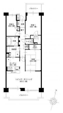 Floor plan. 3LDK, Price 28,900,000 yen, Occupied area 70.97 sq m , 3LDK + WIC of balcony area 22.7 sq m 70.97 sq m