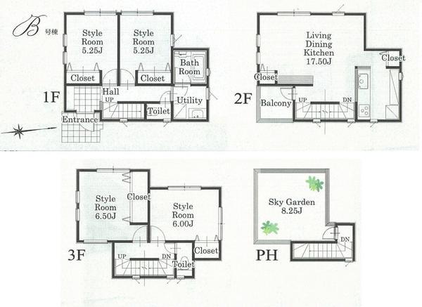 Floor plan. 37,800,000 yen, 4LDK, Land area 98.78 sq m , Building area 104.32 sq m