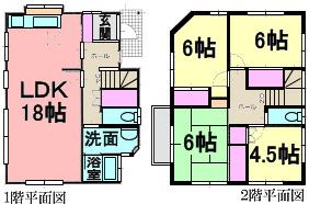 Floor plan. 26,800,000 yen, 4LDK, Land area 151.4 sq m , Building area 100.12 sq m