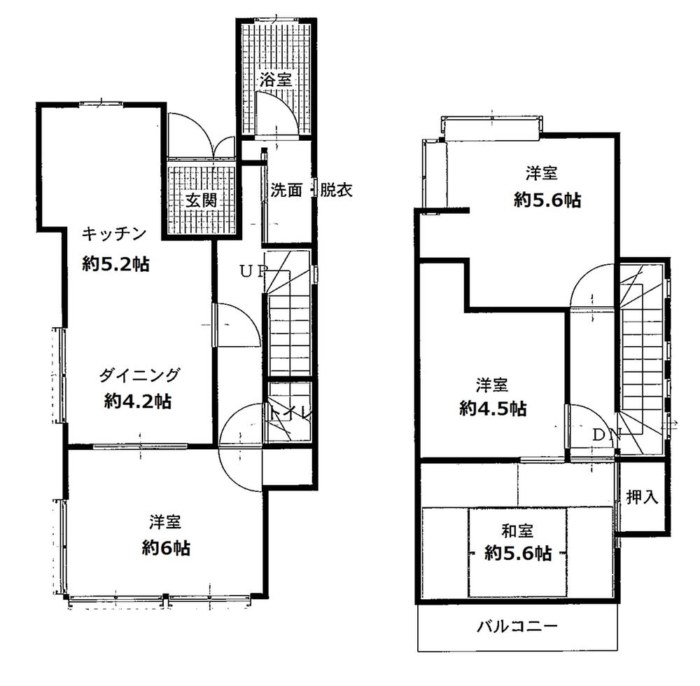 Floor plan. 18.5 million yen, 4DK, Land area 83.08 sq m , Building area 73.1 sq m floor plan