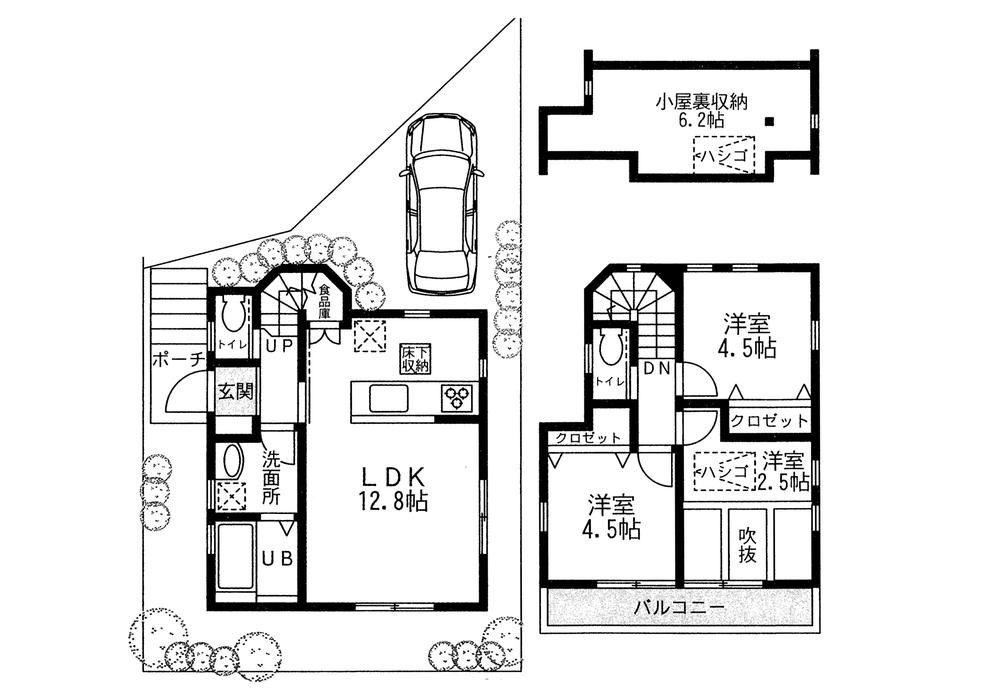 Floor plan. 25,515,000 yen, 3LDK, Land area 85.02 sq m , Building area 60.8 sq m