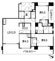 Floor: 3LDK + 2WIC + SIC, the occupied area: 74.47 sq m, Price: 47,840,000 yen, now on sale