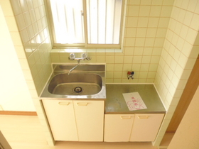 Kitchen. With ventilation easy window ・ Two-burner gas stove installation Allowed Kitchen