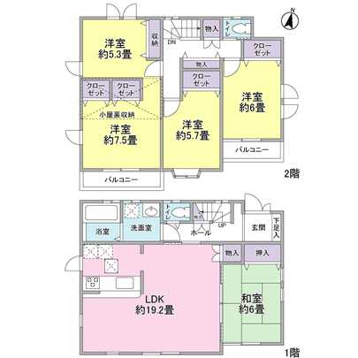Floor plan. 5LDK is the type of house