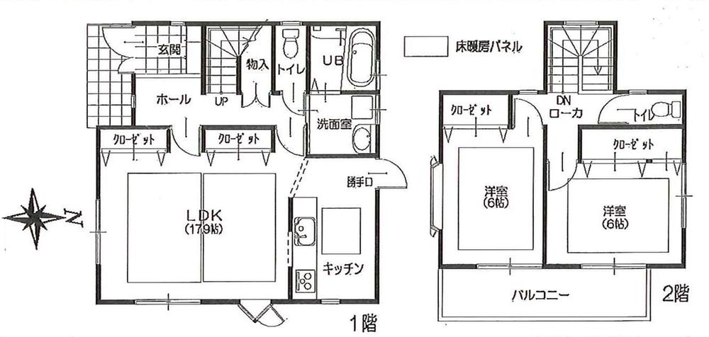 Floor plan. 32,800,000 yen, 2LDK, Land area 145.8 sq m , Building area 82.8 sq m
