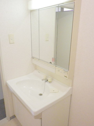 Washroom. Toothpaste also washstand