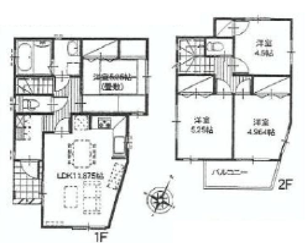 Floor plan. (4), Price 34,400,000 yen, 4LDK, Land area 125.33 sq m , Building area 82.33 sq m