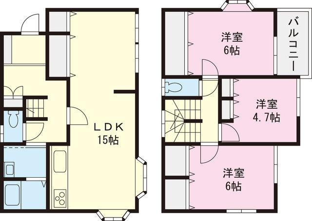 Floor plan. 27,800,000 yen, 3LDK, Land area 103.6 sq m , Building area 82.8 sq m