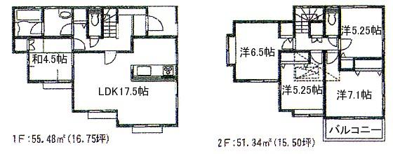Floor plan. 36,800,000 yen, 4LDK, Land area 138.92 sq m , Building area 106.82 sq m