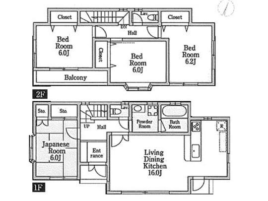 Floor plan. 40,800,000 yen, 4LDK, Land area 113.27 sq m , Building area 98.12 sq m floor plan