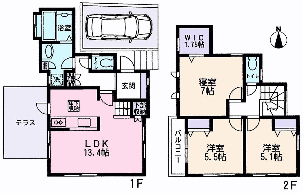 Floor plan. 31,800,000 yen, 3LDK, Land area 100.86 sq m , Building area 79.08 sq m