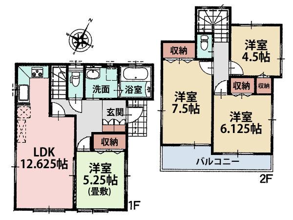 Floor plan. (11 Building), Price 37,400,000 yen, 4LDK, Land area 125.89 sq m , Building area 88.59 sq m