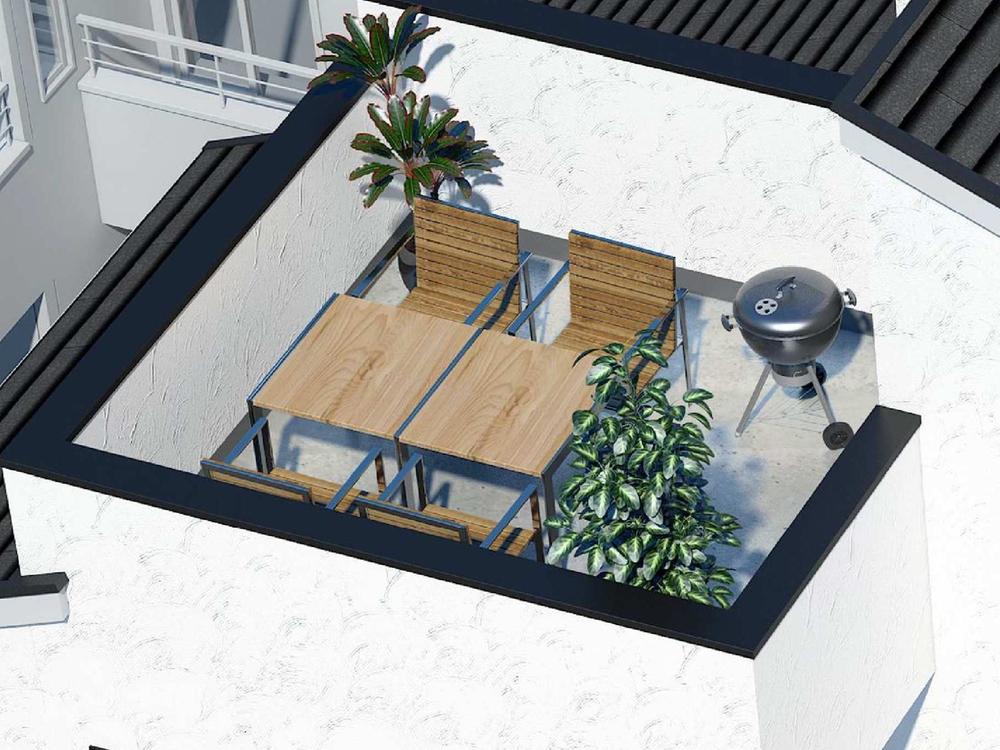 Rendering (appearance). B Building Sky Garden (roof) Rendering