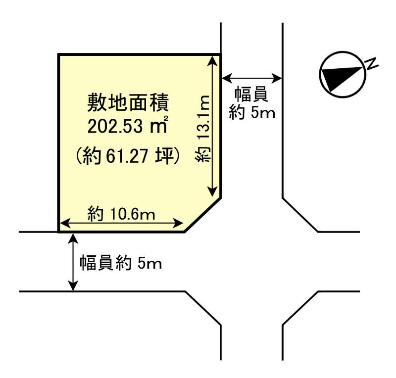 Floor plan. 37,800,000 yen, 3LDK, Land area 202.53 sq m , Building area 91.08 sq m northeast corner lot