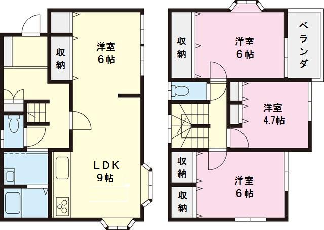 Floor plan. 27,800,000 yen, 4LDK, Land area 103.6 sq m , Building area 82.8 sq m
