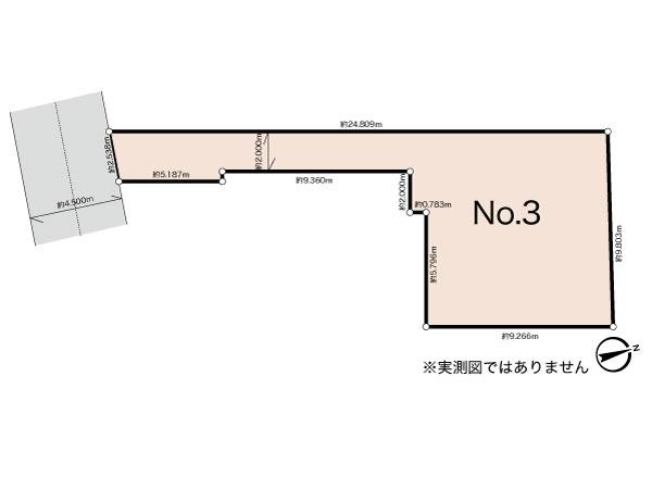 Compartment figure. Land price 28.8 million yen, Land area 125.02 sq m