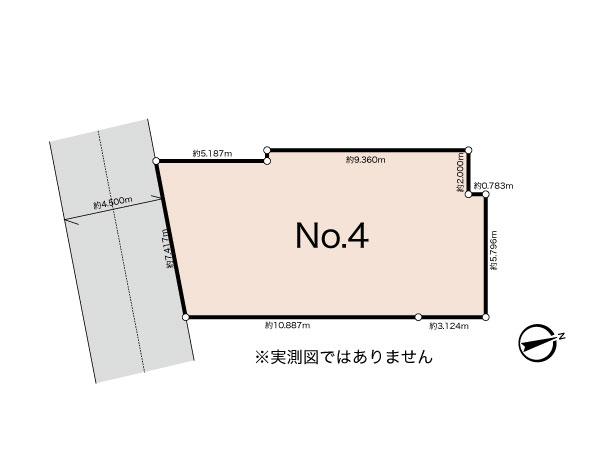 Compartment figure. Land price 28.8 million yen, Land area 108.52 sq m