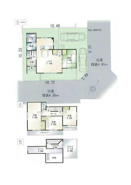 Floor plan. 44,800,000 yen, 4LDK, Land area 125.47 sq m , Building area 101.01 sq m