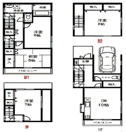 Floor plan. 25,800,000 yen, 4DK, Land area 154.42 sq m , Building area 115.09 sq m