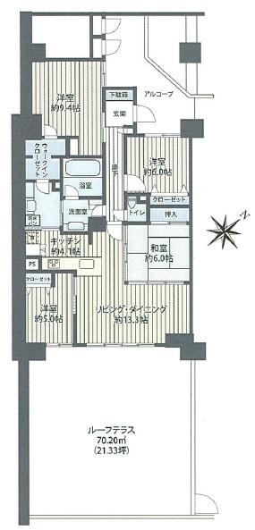 Floor plan. 4LDK, Price 32,800,000 yen, Footprint 103.72 sq m   ■ LDK about 17.4 Pledge and the main bedroom about 9.4 Pledge!  [Floor plan]