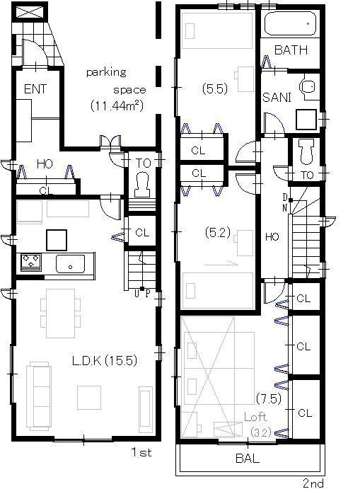 Floor plan. 35,800,000 yen, 3LDK, Land area 92.19 sq m , Building area 98.4 sq m