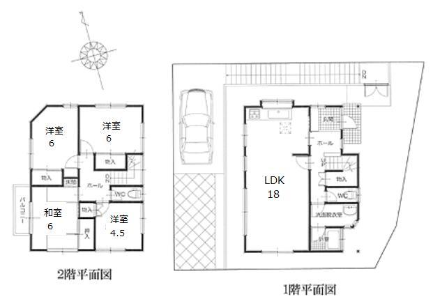 Floor plan. 26,800,000 yen, 4LDK, Land area 151.4 sq m , Building area 100.12 sq m
