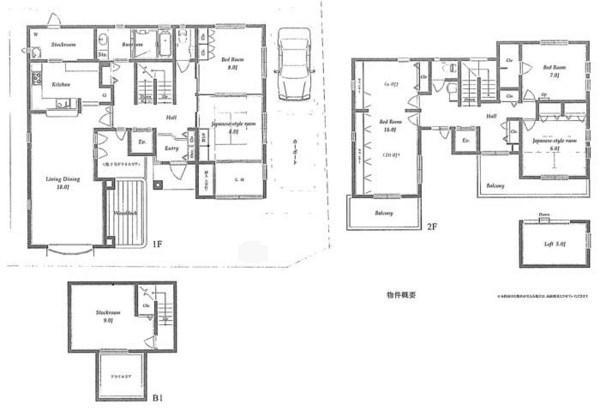 Floor plan. 84,800,000 yen, 5LDK + S (storeroom), Land area 241.54 sq m , Building area 218.44 sq m
