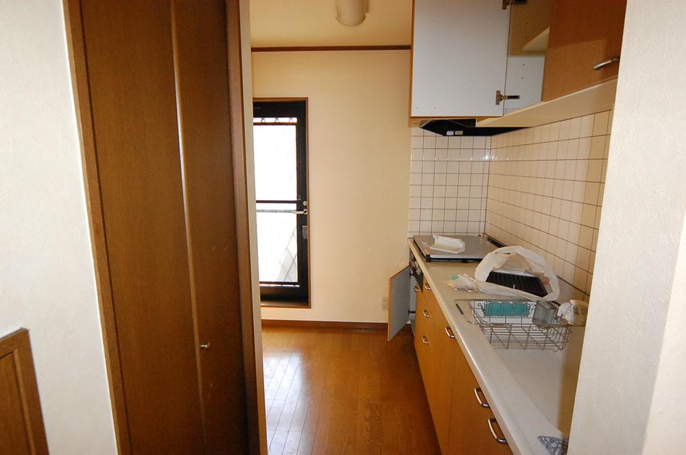 Kitchen. Back door balcony of the kitchen. 