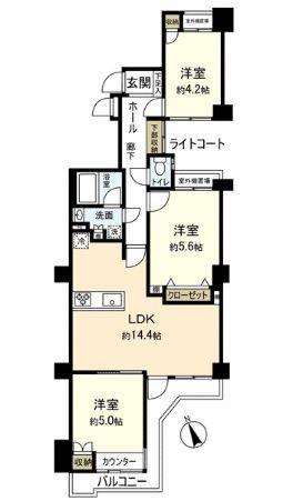 Floor plan. 3LDK, Price 24,900,000 yen, Occupied area 69.29 sq m , Balcony area 8.11 sq m