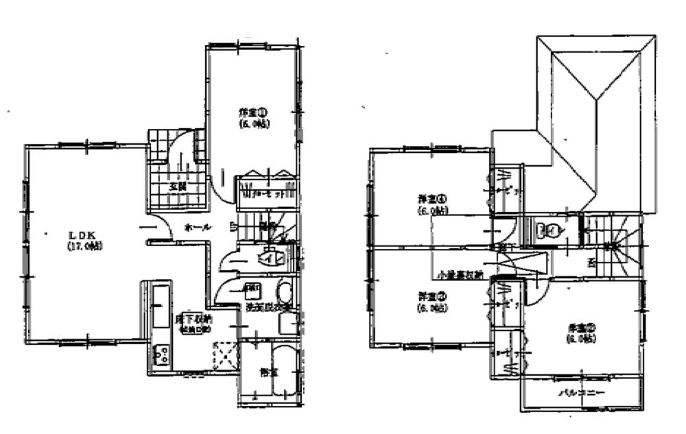 Floor plan. 39,800,000 yen, 4LDK, Land area 166.94 sq m , Building area 98.94 sq m