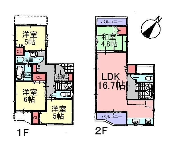 Floor plan. (7 Building), Price 33,658,000 yen, 4LDK, Land area 76.18 sq m , Building area 94.16 sq m