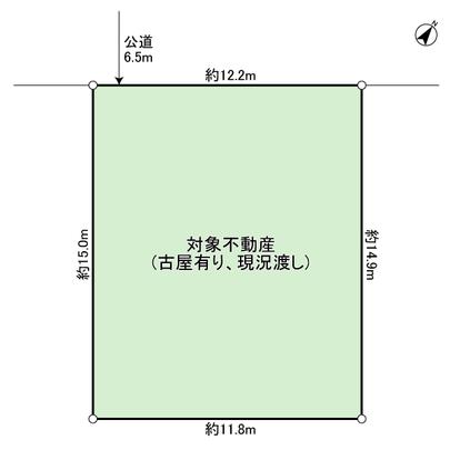 Compartment figure.  ■ From the front road width about 6.5m (public road) is, It is a flat location.