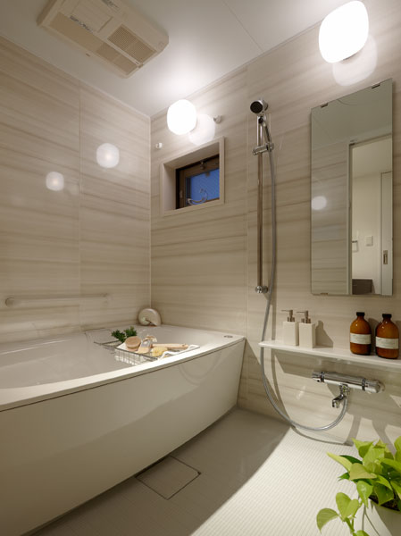 Bathing-wash room.  [Bathroom] Bathroom with enhanced comfort.