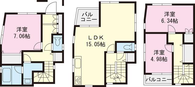 Floor plan. 32,800,000 yen, 3LDK, Land area 68.47 sq m , Building area 90.58 sq m