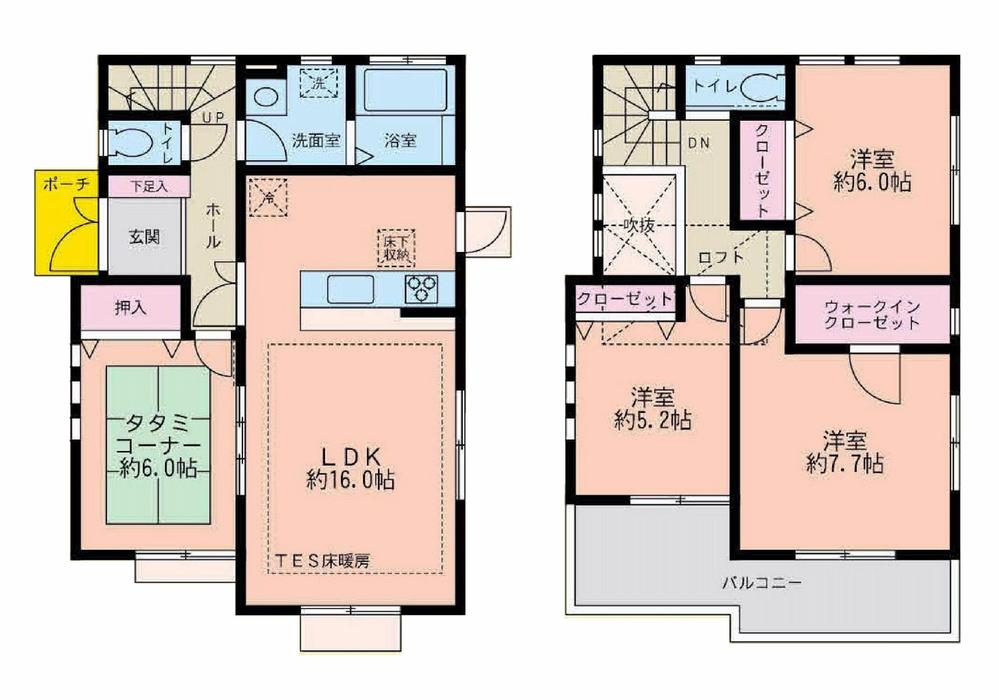 Floor plan. 46 million yen, 4LDK, Land area 125.16 sq m , Building area 99.36 sq m