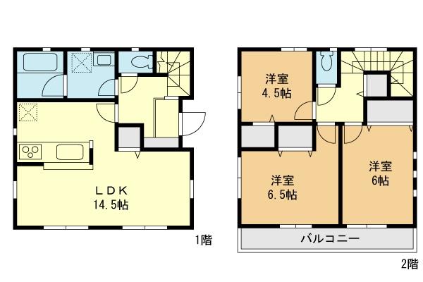 Floor plan. 32,800,000 yen, 3LDK, Land area 98.79 sq m , Building area 78.57 sq m floor plan