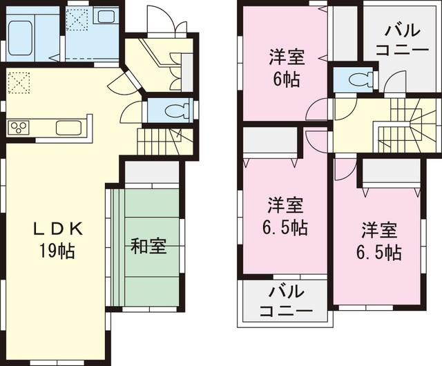 Floor plan. 41,800,000 yen, 4LDK, Land area 123.27 sq m , Building area 98.53 sq m