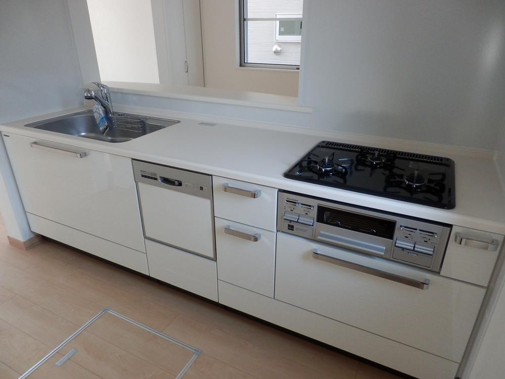 Same specifications photo (kitchen). System kitchen with a dishwasher is excellent usability! Population marble top plate ☆ (The company specification example)